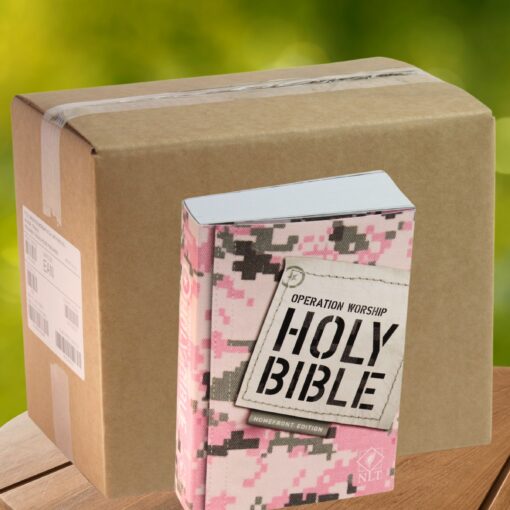 Donate a Case Pack of 32 Homefront (Pink) Bibles!