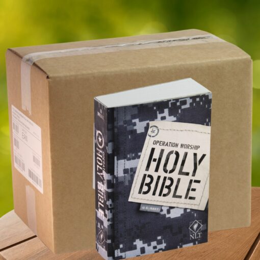 Donate a Case Pack of 32 Navy Bibles!